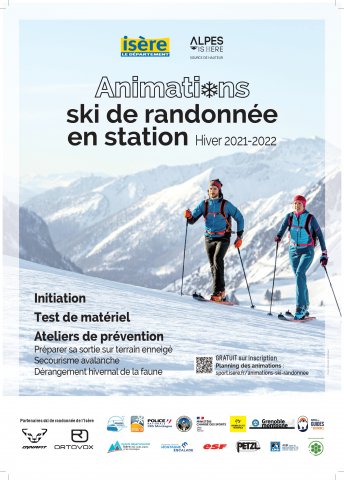 Nouvelle affiche animations Ski de randonnée en station